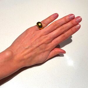 Mejuri Gold Dome pinky ring